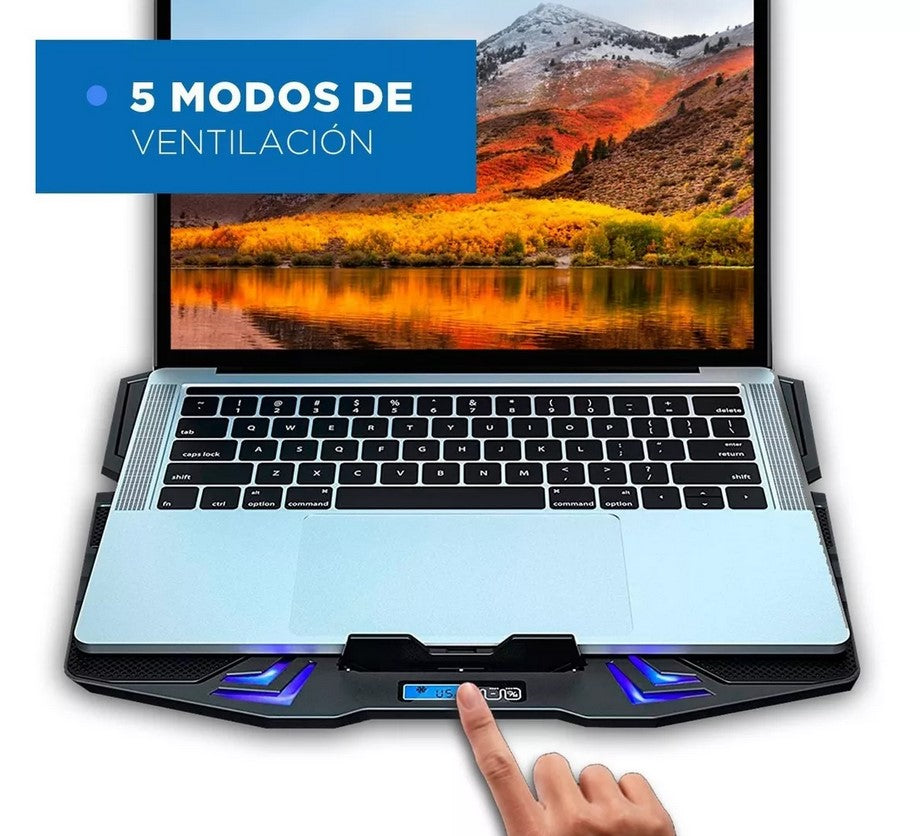 Base Cooler Enfriador Notebook 5 Ventiladores