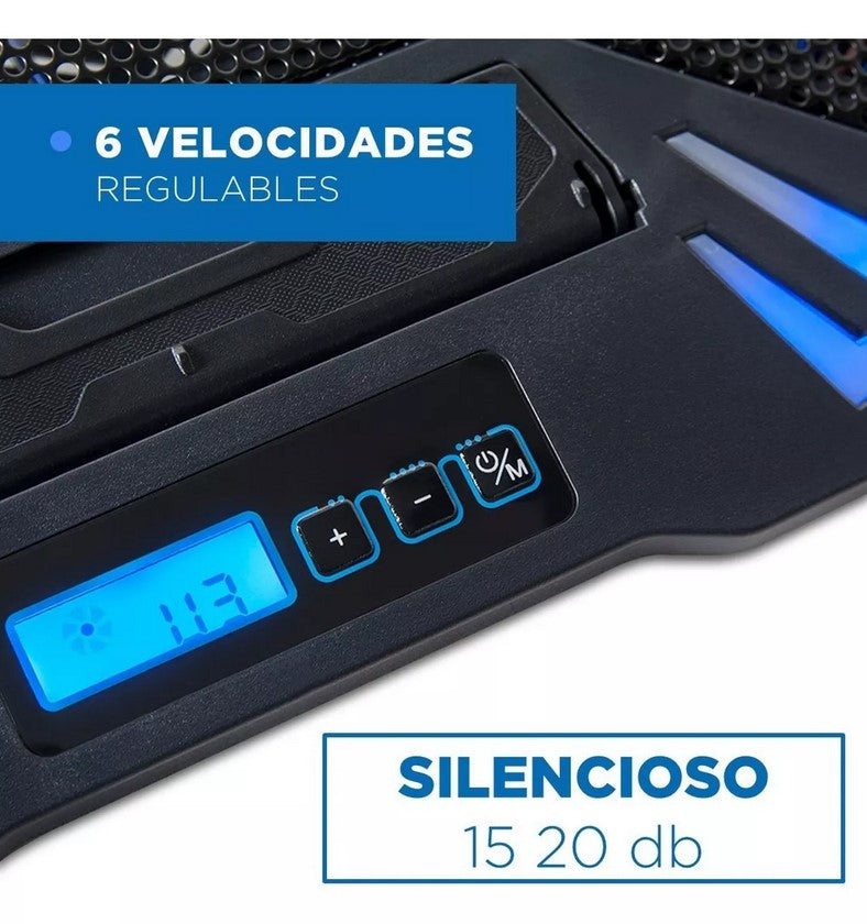 Base Cooler Enfriador Notebook 5 Ventiladores